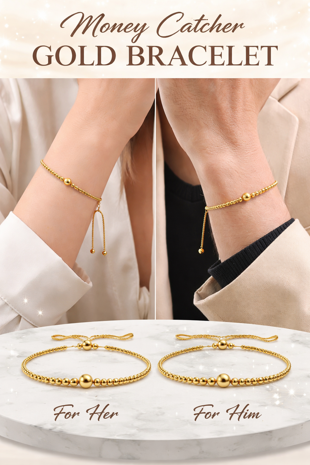 Money Catcher Gold Bracelet